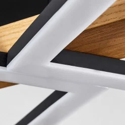 Plafonnier Tavon Led Ecru, Noir, 1 Lumiere