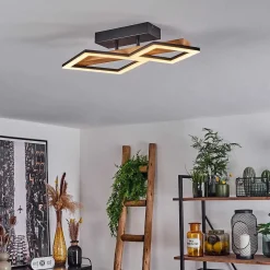 Plafonnier Tavon Led Ecru, Noir, 1 Lumiere