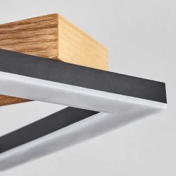 Plafonnier Tavon Led Ecru, Noir, 1 Lumiere