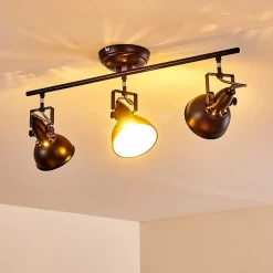 Plafonnier Tina Noir, 3 Lumieres