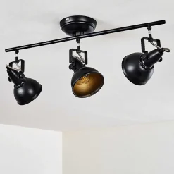 Plafonnier Tina Noir, 3 Lumieres