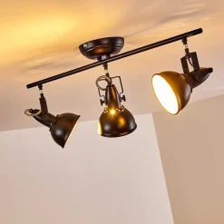 Plafonnier Tina Noir, 3 Lumieres