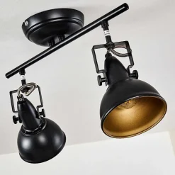 Plafonnier Tina Noir, 2 Lumieres
