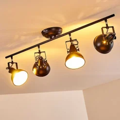 Plafonnier Tina Noir, 4 Lumieres