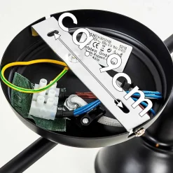 Plafonnier Tina Noir, 4 Lumieres