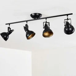 Plafonnier Tina Noir, 4 Lumieres