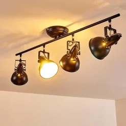 Plafonnier Tina Noir, 4 Lumieres