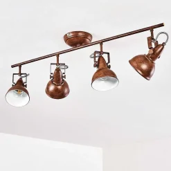 Plafonnier Tina Rouille, 4 Lumieres