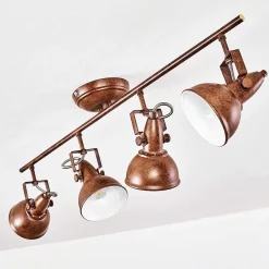 Plafonnier Tina Rouille, 4 Lumieres