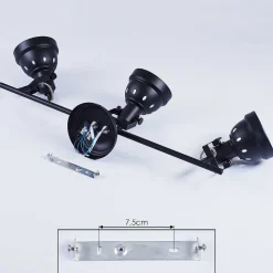 Plafonnier Tita Noir, 3 Lumieres