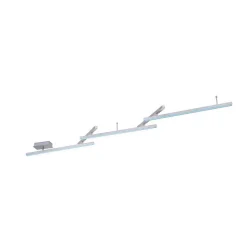 Plafonnier Trio Leuchten Wiz Melby Led Nickel Mat, 1 Lumiere, Telecommandes, Changeur De Couleurs