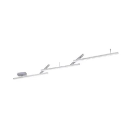 Plafonnier Trio Leuchten Wiz Melby Led Nickel Mat, 1 Lumiere, Telecommandes, Changeur De Couleurs