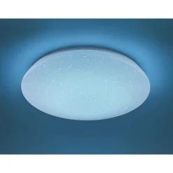 Plafonnier Trio Leuchten Wiz Nalida Led Blanc, 1 Lumiere, Telecommandes, Changeur De Couleurs