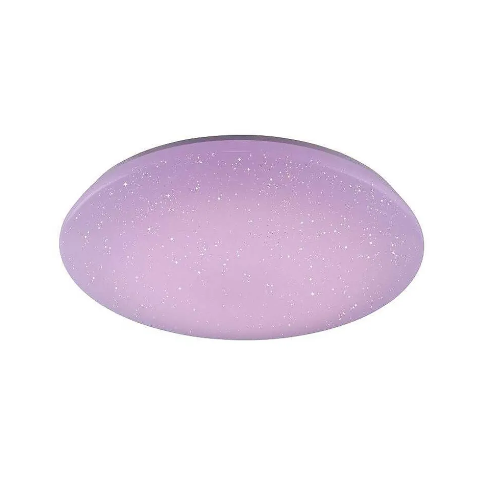 Plafonnier Trio Leuchten Wiz Nalida Led Blanc, 1 Lumiere, Telecommandes, Changeur De Couleurs