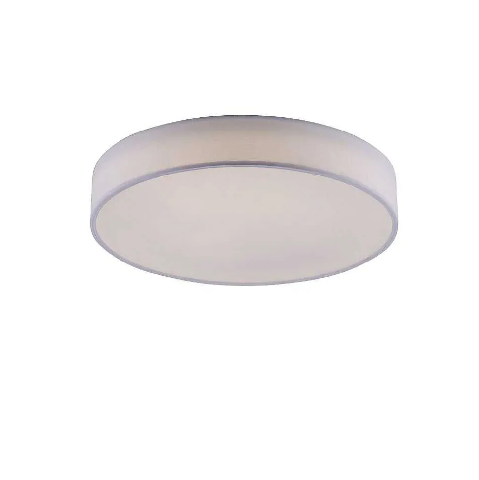 Plafonnier Trio Leuchten Wiz Diamo Led Blanc, 1 Lumiere, Telecommandes, Changeur De Couleurs