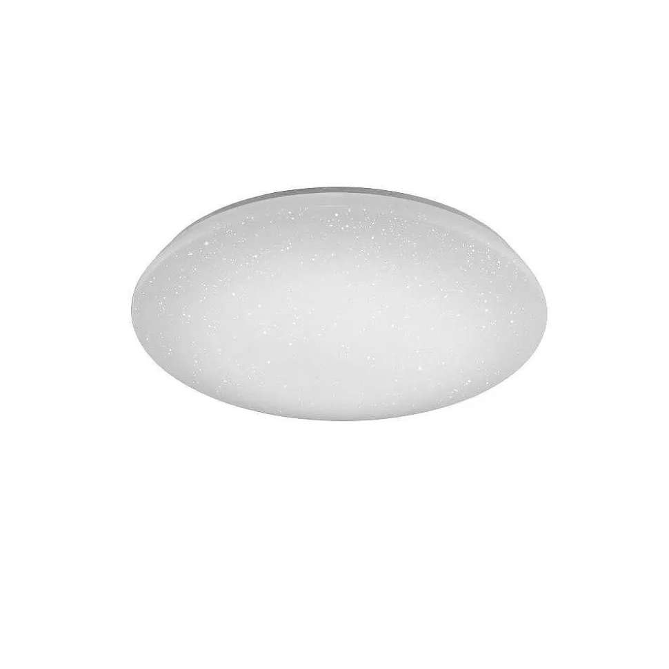 Plafonnier Trio Leuchten Wiz Charly Led Blanc, 1 Lumiere, Telecommandes, Changeur De Couleurs