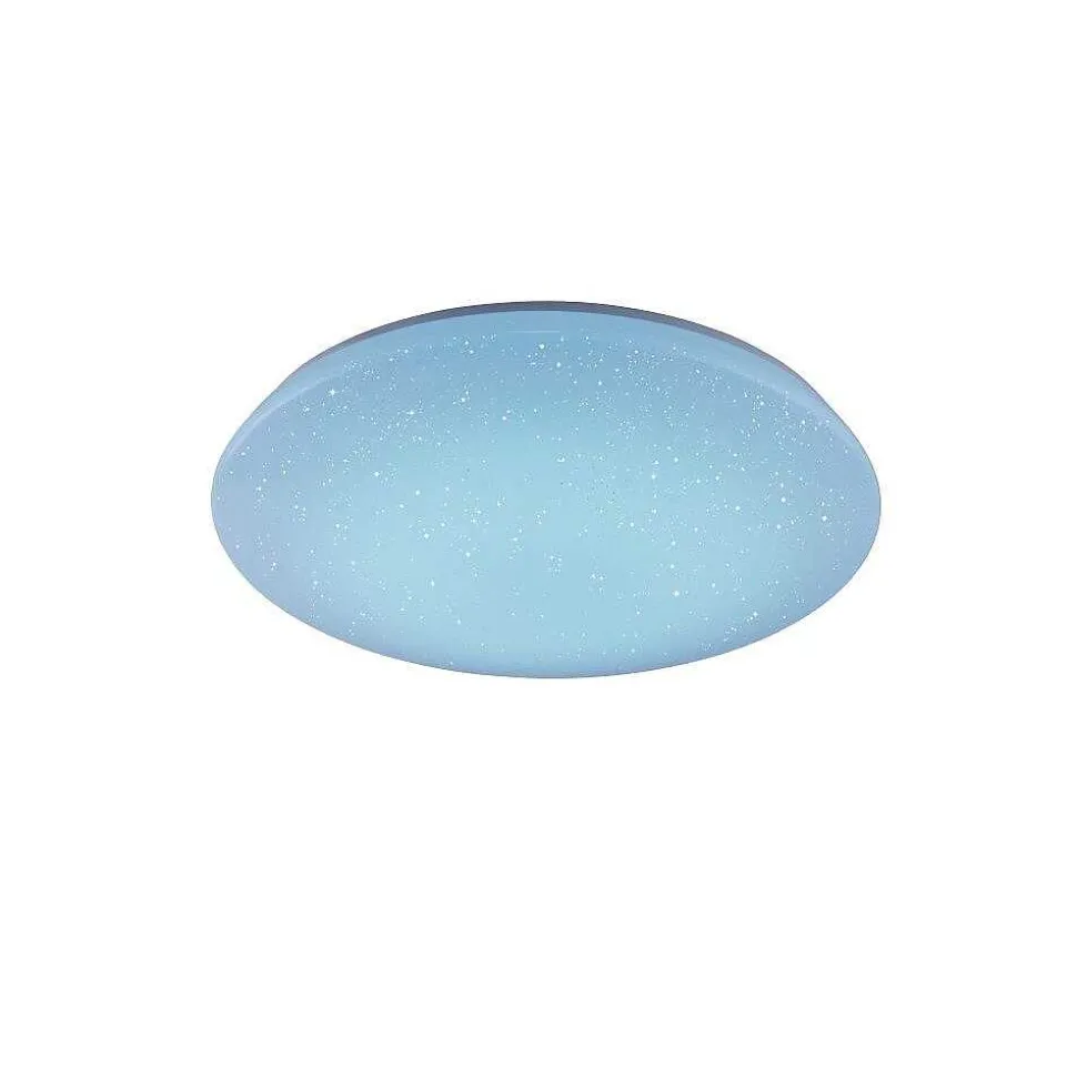 Plafonnier Trio Leuchten Wiz Charly Led Blanc, 1 Lumiere, Telecommandes, Changeur De Couleurs