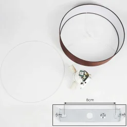 Plafonnier Tveid Nickel Mat, 3 Lumieres