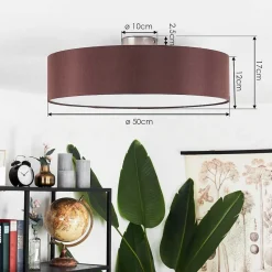 Plafonnier Tveid Nickel Mat, 3 Lumieres