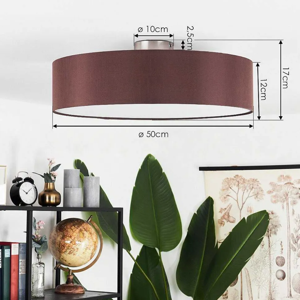 Plafonnier Tveid Nickel Mat, 3 Lumieres