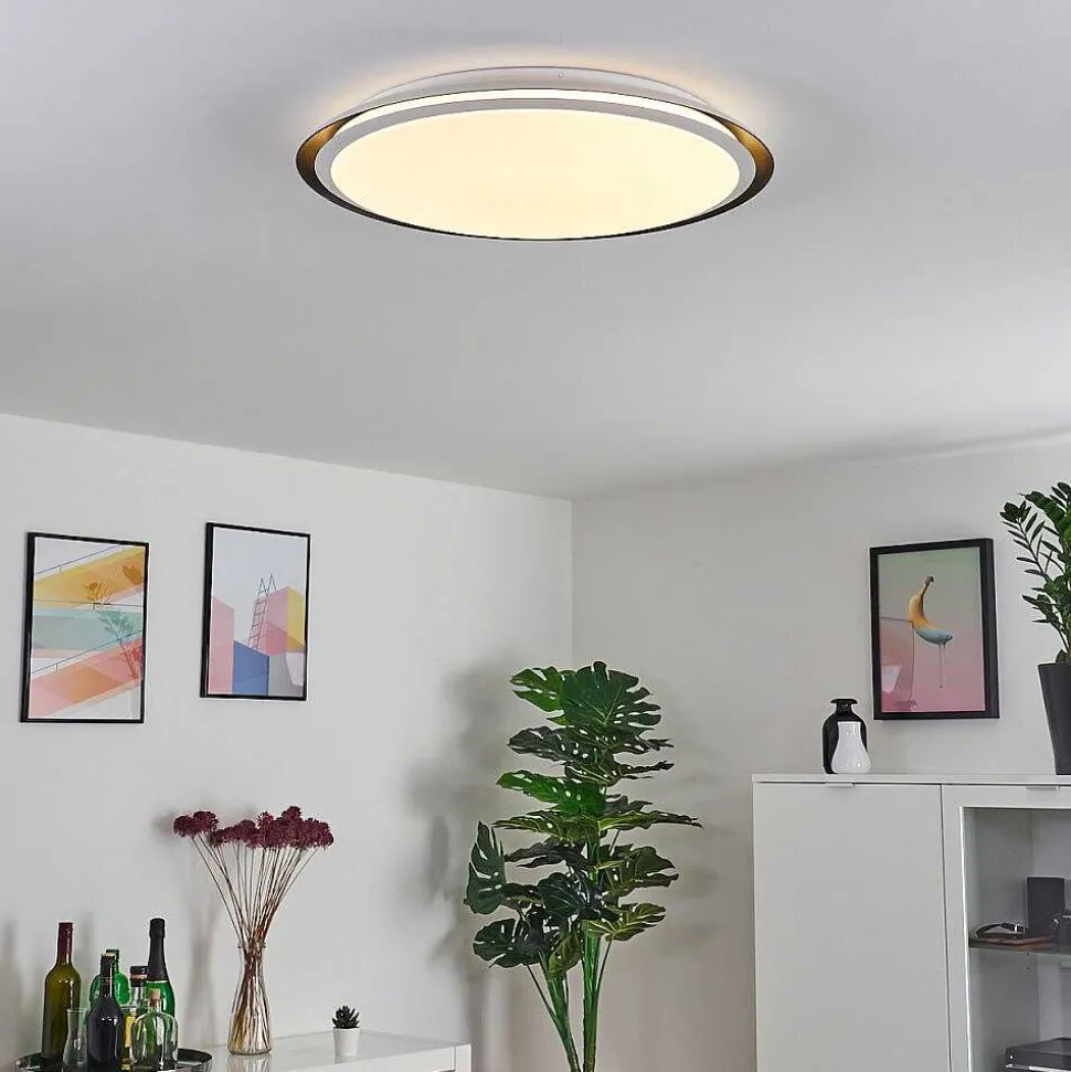 Plafonnier Vejle Led Blanc, 2 Lumieres, Changeur De Couleurs