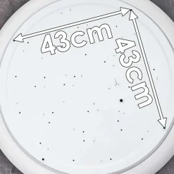 Plafonnier Vejle Led Blanc, 2 Lumieres, Changeur De Couleurs