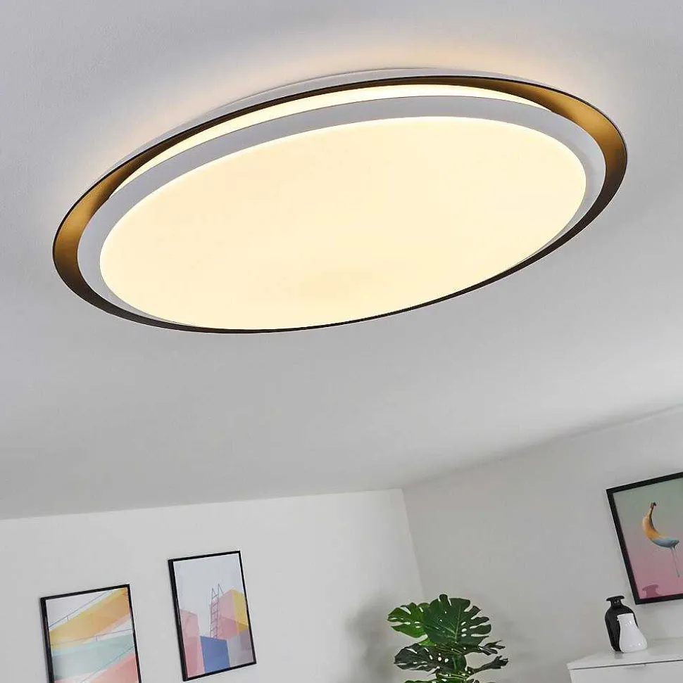 Plafonnier Vejle Led Blanc, 2 Lumieres, Changeur De Couleurs