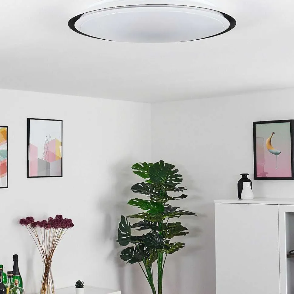 Plafonnier Vejle Led Blanc, 2 Lumieres, Changeur De Couleurs