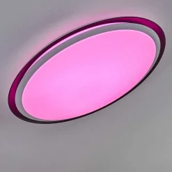 Plafonnier Vejle Led Blanc, 2 Lumieres, Changeur De Couleurs