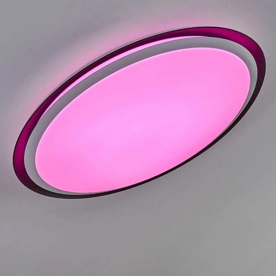 Plafonnier Vejle Led Blanc, 2 Lumieres, Changeur De Couleurs