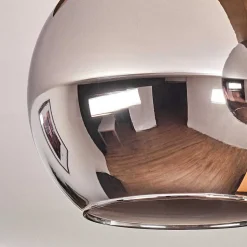 Plafonnier Verre 15Cm Montgomery Ecru, Noir, 4 Lumieres