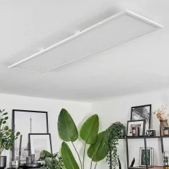 Plafonnier Vex Led Blanc, 1 Lumiere, Telecommandes