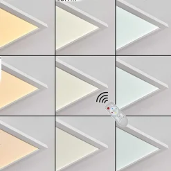 Plafonnier Vex Led Blanc, 1 Lumiere, Telecommandes