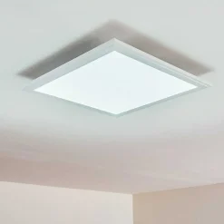 Plafonnier Voisines Led Blanc, 1 Lumiere, Telecommandes, Changeur De Couleurs