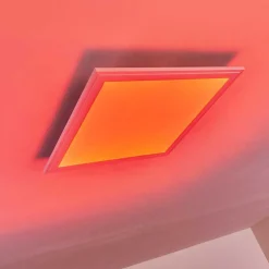 Plafonnier Voisines Led Blanc, 1 Lumiere, Telecommandes, Changeur De Couleurs