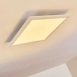 Plafonnier Voisines Led Blanc, 1 Lumiere, Telecommandes, Changeur De Couleurs