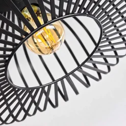 Plafonnier Wemude Noir, 1 Lumiere