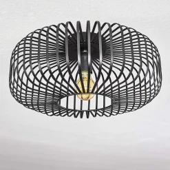 Plafonnier Wemude Noir, 1 Lumiere