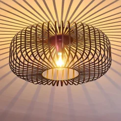 Plafonnier Wemude Noir, 1 Lumiere