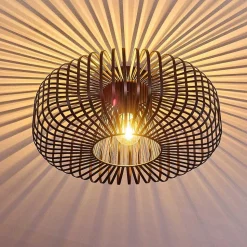 Plafonnier Wemude Noir, 1 Lumiere