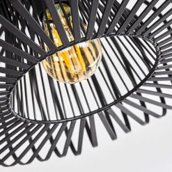 Plafonnier Wemude Noir, 1 Lumiere