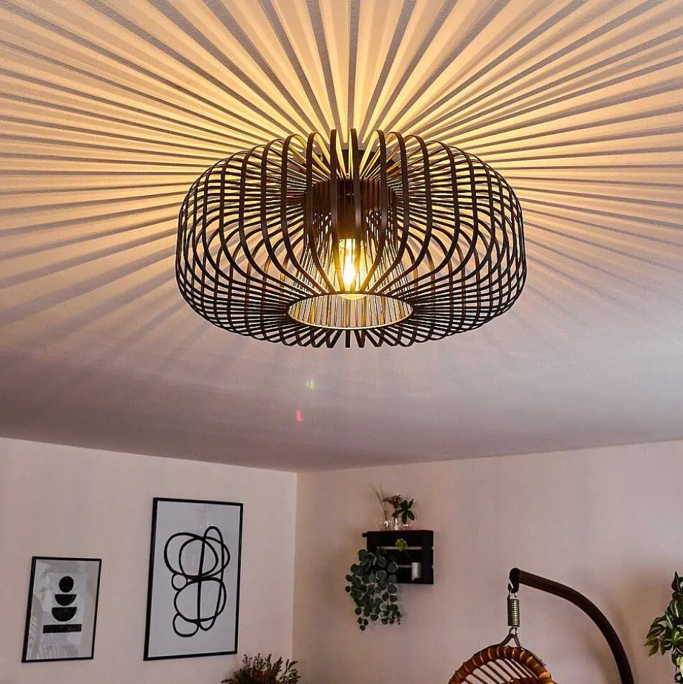 Plafonnier Wemude Noir, 1 Lumiere