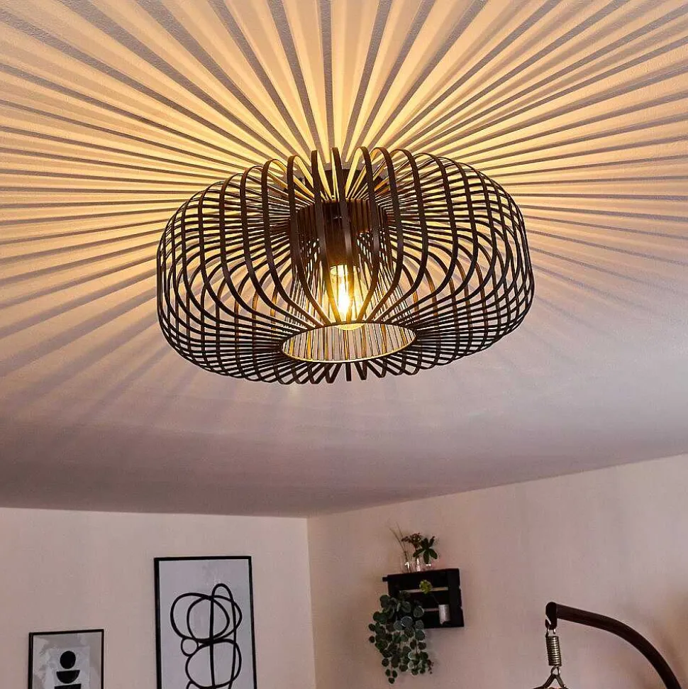 Plafonnier Wemude Noir, 1 Lumiere