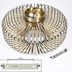 Plafonnier Wemude Vieux Laiton, 1 Lumiere