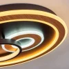Plafonnier Xamontarupt Led Brun, Couleur Bois, Noir, 1 Lumiere, Telecommandes
