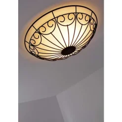 Plafonnier/Applique Murale Eglo Colti Brun, Brun Fonce, Rouille, Blanc, 2 Lumieres