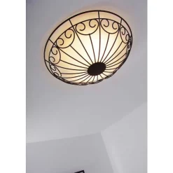 Plafonnier/Applique Murale Eglo Colti Brun, Brun Fonce, Rouille, Blanc, 2 Lumieres