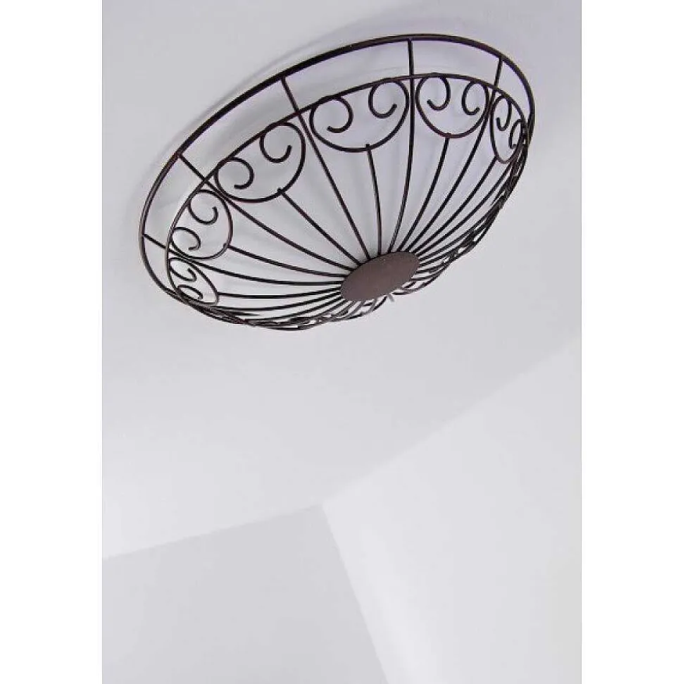 Plafonnier/Applique Murale Eglo Colti Brun, Brun Fonce, Rouille, Blanc, 2 Lumieres