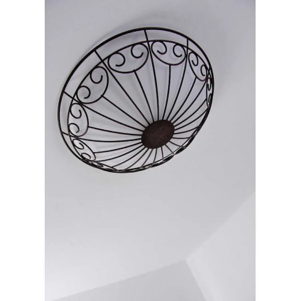 Plafonnier/Applique Murale Eglo Colti Brun, Brun Fonce, Rouille, Blanc, 2 Lumieres