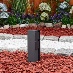 Prises Électriques D\\'Exterieur Reigolil Anthracite, Noir